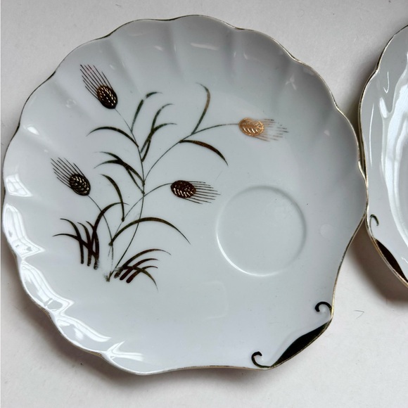 Vintage Pair of Lefton China Snack Plates and Teacups - Picture 2 of 8